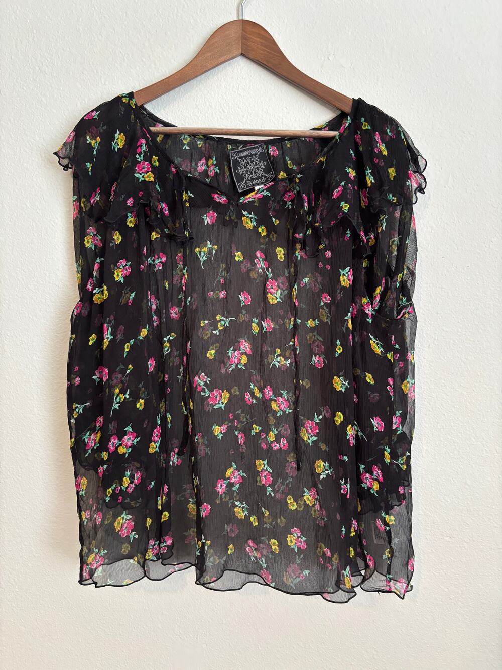 Johnny Was Fernanda Peasant Blouse Large